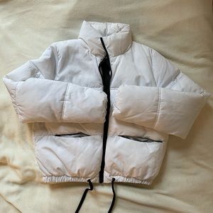 Cropped White Puffer!